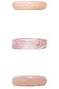 view 5 of 6 The Formentera Bangle Set in Pink Multi