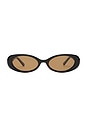 view 1 of 3 Morgan Sunglasses in Black & Brown Mono Polarised