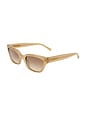 view 2 of 3 The Drew Sunglasses in Bisque & Brown Grad