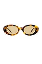 view 1 of 3 The Avalon Sunglasses in Tort, Gold, & Khaki Brown Mono