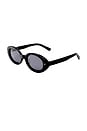 view 2 of 3 The Audrey Sunglasses in Black & Smoke Mono
