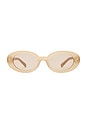 view 1 of 3 The Audrey Sunglasses in Bisque & Brown Tint