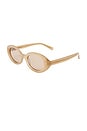 view 2 of 3 The Audrey Sunglasses in Bisque & Brown Tint