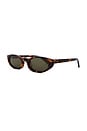 view 2 of 3 x Whitney Port The Tortue Sunglasses in Tort & Khaki Mono