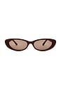 view 1 of 3 x Whitney Port The Sonny Sunglasses in Auburn & Brown Mono