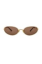 view 1 of 3 x Whitney Port The Rose Sunglasses in Gold & Tan Mono