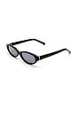 view 2 of 3 The Petra Sunglasses in Black & Smoke Mono