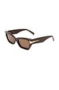 view 2 of 3 Cameron Sunglasses in Dark Chocolate & Brown Mono
