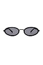 view 1 of 2 The Sage Sunglasses in Black & Smoke Mono