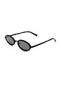 view 2 of 2 The Sage Sunglasses in Black & Smoke Mono