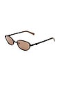 view 2 of 3 GAFAS DE SOL BROOKLYN in Black & Chocolate Mono