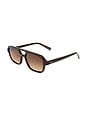 view 2 of 3 Dusty Sunglasses in Wine & Brown Grad