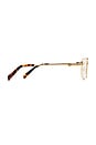 view 3 of 3 The Harvey Blue Light Glasses in Brushed Gold