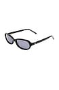 view 2 of 2 GAFAS DE SOL ELCIE in Black & Smoke Momono