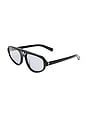 view 2 of 2 The Dakota Sunglasses in Black & Smoke Tint