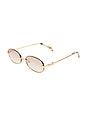 view 2 of 3 Jean Sunglasses in Gold & Brown Grad