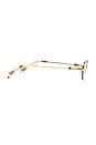 view 3 of 3 Jean Sunglasses in Gold & Brown Grad