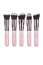 view 1 of 3 Rose Gold Kabuki Brush Set in 