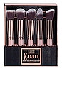 view 2 of 3 Rose Gold Kabuki Brush Set in 