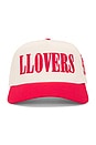 view 1 of 4 Llovers Snapback Cap in Cream & Red