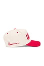 view 3 of 4 Llovers Snapback Cap in Cream & Red