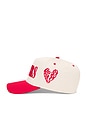 view 4 of 4 Llovers Snapback Cap in Cream & Red