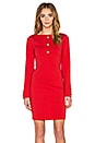 view 1 of 5 Long Sleeve Mini Dress in Red
