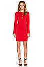 view 4 of 5 Long Sleeve Mini Dress in Red