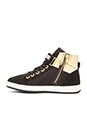 view 5 of 6 Hi-Top Sneaker in Black & Gold