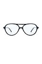 view 1 of 3 Maxy Optical Eyeglasses in Black & Clear