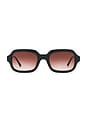 view 1 of 3 LUNETTES DE SOLEIL JORDY in Black Leopard & Burgundy