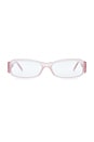 view 1 of 3 Alba Optical Eyeglasses in Baby Pink & Clear