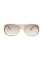 view 1 of 3 Devon Sunglasses in Bone & Taupe