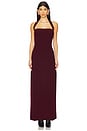 view 5 of 6 Ameline Skirt in Burgundy in Deep Plum