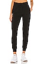 view 1 of 4 Gia Stretch French Terry Jogger in Graphite Black