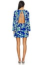 view 3 of 3 Cobalt Flora Agnes Mini Dress in Open Blue