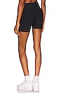 view 3 of 4 Tonic High Rise Biker Short in Black Tulip