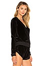 view 2 of 4 Velour Layer Pullover in Moonlight Black