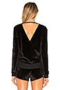 view 3 of 4 Velour Layer Pullover in Moonlight Black