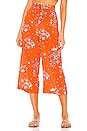 view 1 of 4 Crop Pant in Mandarin Floweret