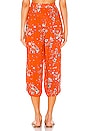 view 3 of 4 Crop Pant in Mandarin Floweret