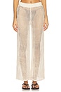 view 1 of 6 PANTALÓN PIERNA ANCHA COASTAL KNIT NELLIE in Open White