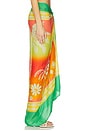 view 2 of 6 Tropical Landscape Isla Print Sarong in Bright Green