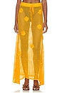view 1 of 6 Golden Blossom Glacier Maxi Skirt in Bright Yellow