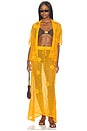 view 5 of 6 Golden Blossom Glacier Maxi Skirt in Bright Yellow