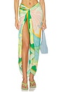 view 1 of 6 Pastel Mirage Isla Cover Up Skirt in Open Green