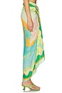 view 3 of 6 Pastel Mirage Isla Cover Up Skirt in Open Green