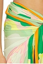 view 6 of 6 Pastel Mirage Isla Cover Up Skirt in Open Green