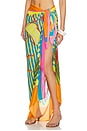 view 3 of 6 Tropic Camouflage Isla Sarong in Open Blue