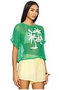 view 2 of 4 Tropical Cotta T-shirt in Bright Green
